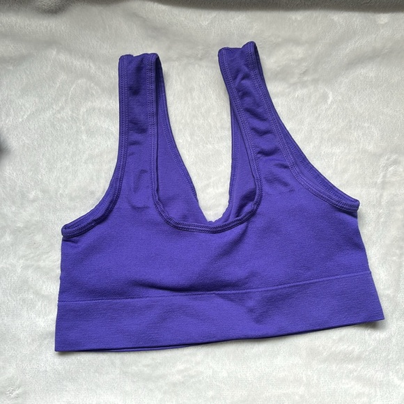FREE WITH PURCHASE - Set of Two Purple Sports Bras - Picture 6 of 7